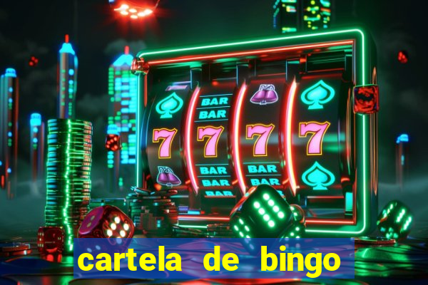 cartela de bingo cha de bebe